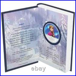 2016 Niue Disney Frozen ANNA 1oz. 999 colorized silver proof coin NEW