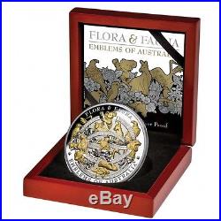 2016 Niue Silver $10 Flora & Fauna 5 oz Gilt PF70 UC ER NGC Coin RARE