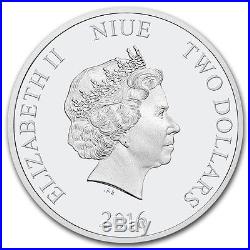 2016 Niue Silver $2 Disney Season's Greetings PF70 UC FR NGC Coin RARE