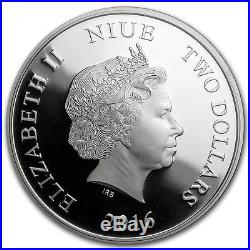 2016 Niue Silver $2 Disney Season's Greetings PF70 UC FR NGC Coin RARE