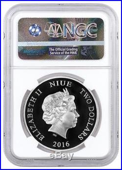 2016 Niue Silver $2 Sherlock Colorized 2 Coin Set PF70 UC ER 2 NGC Coins