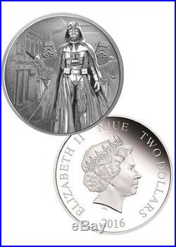2016 Niue Silver $2 Star Wars Classic Darth Vader PF70 UC NGC Coin RARE