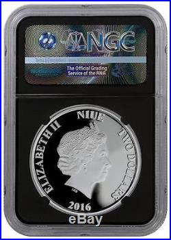 2016 Niue Silver $2 Star Wars Classic Princess Leia PF70 UC ER NGC Coin