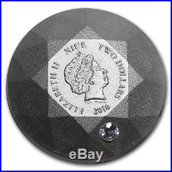 2016 Niue Silver $2 World's First 3D Diamond Shape Coin