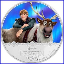 2016 Niue Silver Disney FROZEN Magic of Northern Lights Complete 5 Coin Set