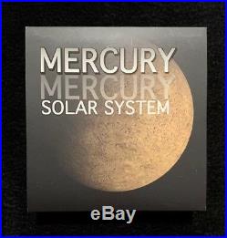2016 Niue Solar System Mercury with NWA8409 Meteorite 1oz Silver Coin