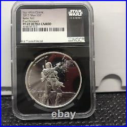 2016 Niue Star Wars Boba Fett NGC PF 69 Ultra Cameo First Releases