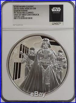 2016 Niue Star Wars Darth Vader 1 Kilo Kg Silver NGC PF70 One of First 200 JY646