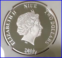 2016 Niue Star Wars Darth Vader $2 1 oz Proof Silver Coin NGC PF 70 Ultra Cameo