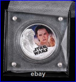 2016 Rey 1oz Silver Coin Star Wars #B715-B716