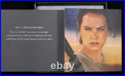 2016 Rey 1oz Silver Coin Star Wars #B715-B716