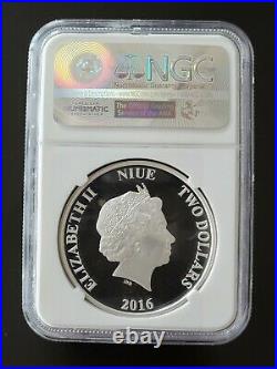 2016 Star Wars DARTH VADER 1oz Silver Niue Coin PF70 Ultra Cameo -1st releases