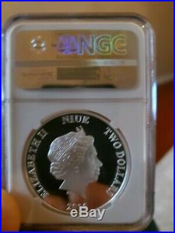 2016 Star Wars DARTH VADER 1oz Silver Niue Coin PF70 Ultra Cameo First Release