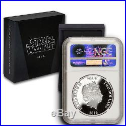 2016 Star Wars Yoda NGC PF70 ER NIUE 1 oz Proof Silver Coin