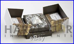 2016 Temple Of Art 3 Oz. Silver Pyramid Shaped Coin Louvre Palace Ogp Coa