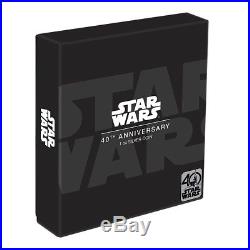 2017 1 oz Niue Silver $2 Star Wars 40th Anniversary Colorized Poster withBox & COA