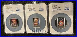 2017-2020 Nz Mint Star Wars Poster Coin Set Of 9 Early Releases Ngc Pf70 Rare