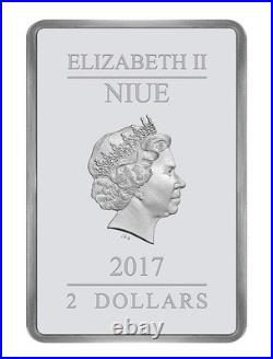 2017 $2 Niue Star Wars A New Hope 40th Anniversary 1 oz. 999 Silver Coin OGP
