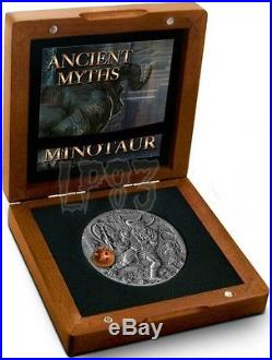 2017 2 Oz Silver MINOTAUR Ancient Myths Coin 5$ Niue