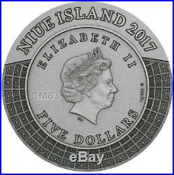 2017 2 Oz Silver ZEUS GODS OF OLYMPUS Silver Coin, 5$ Niue Island
