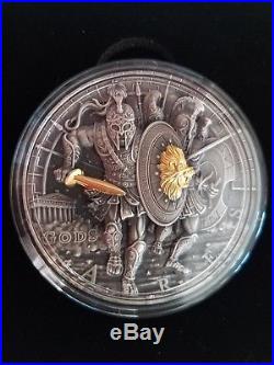 2017 ARES GODS OF WAR 2 Oz Silver Ultra High Relief Coin