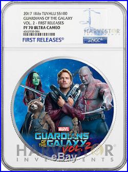 2017 Guardians Of The Galaxy 1 Kilo Silver Coin Ngc Pf70 First Releases