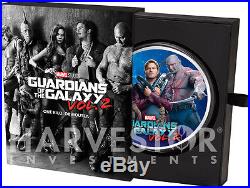 2017 Marvel Guardians Of The Galaxy 1 Kilo Silver Coin Full Color Only 250