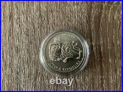 2017 NIUE CZECH LION 1 oz fine silver coin RARE with a limited mintage of 10K