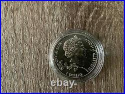2017 NIUE CZECH LION 1 oz fine silver coin RARE with a limited mintage of 10K