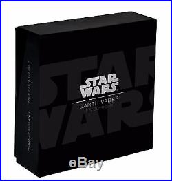 2017 NIUE STAR WARS DARTH VADER ULTRA HIGH RELIEF 2 OZ 1st COIN