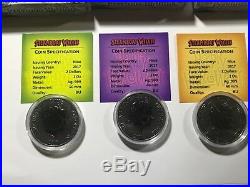 2017 Nieu 2$ Steamboat Willie Mickey Mouse Halloween Complete Set 3 X 1Oz Coin