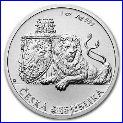 2017 Niue $1 1 oz Silver Czech Lion Coin BU In Stock (First, Only 10K Minted)
