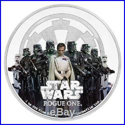 2017 Niue 1oz Colorized Proof Silver Star Wars Rogue One Set of 2 Coins SKU44396