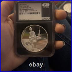 2017 Niue $2 Star Wars Luke Skywalker Silver Coin