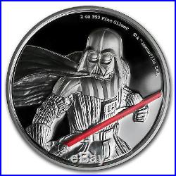 2017 Niue 2 oz Silver $5 Star Wars Darth Vader Ultra High Relief