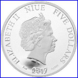 2017 Niue $5 2oz Proof Silver 999 50mm Coin 1st in 4-Season Series SPRING
