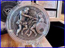 2017 Niue Achilles Demi-God Series 2oz High Relief Silver Coin Mint Of Poland 2017 Niue Achilles Demi-God Series 2oz High Relief Silver Coin Mint Of Poland