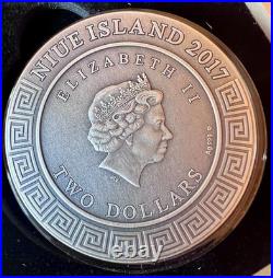 2017 Niue Achilles Demi-God Series 2oz High Relief Silver Coin Mint Of Poland 2017 Niue Achilles Demi-God Series 2oz High Relief Silver Coin Mint Of Poland
