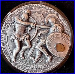 2017 Niue Achilles Demi-God Series 2oz High Relief Silver Coin Mint Of Poland 2017 Niue Achilles Demi-God Series 2oz High Relief Silver Coin Mint Of Poland