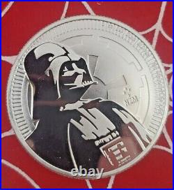 2017 Niue Darth Vader 2018 Storm Trooper. 999 Silver 1 oz. Coins in capsules