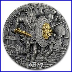 2017 Niue Island ARES GOD OF WAR series GODS. 999 Silver Coin Mintage 500