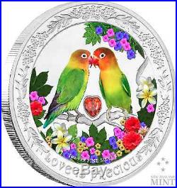 2017 Niue Love Is Precious Silver Coin 1 oz Lovebirds