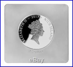 2017 Niue Monet Water Lily Pond 2 oz Silver Proof Coin in Display only 1000 made