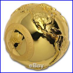 2017 Niue Silver $2 World's First 3D Globe Shape Coin SKU#156777