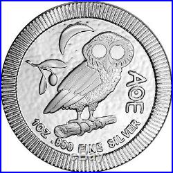 2017 Niue Silver Athena Owl (1 oz) $2 BU Ten 10 Coins