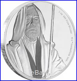 2017 STAR WARS CLASSICS Obi-Wan Kenobi 1oz. SILVER COIN