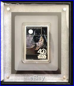 2017 Star Wars 40th Anniversary Poster 1oz Silver Coin Black Friday Special