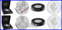 2017 Star Wars Darth Vader AND Han Solo Ultra High Relief 2 oz Silver Coins
