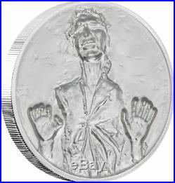 2017 Star Wars Han Solo Ultra High Relief 2 oz Silver Coin 2nd coin