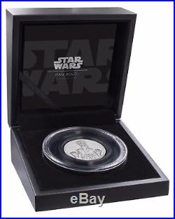 2017 Star Wars Han Solo Ultra High Relief 2oz Silver Coin